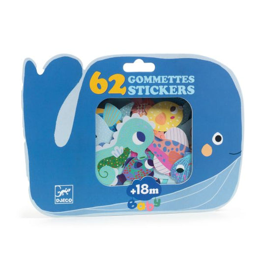 Sticker set for little ones Sea creatures