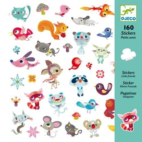 160 Stickers Pequeños Amigos