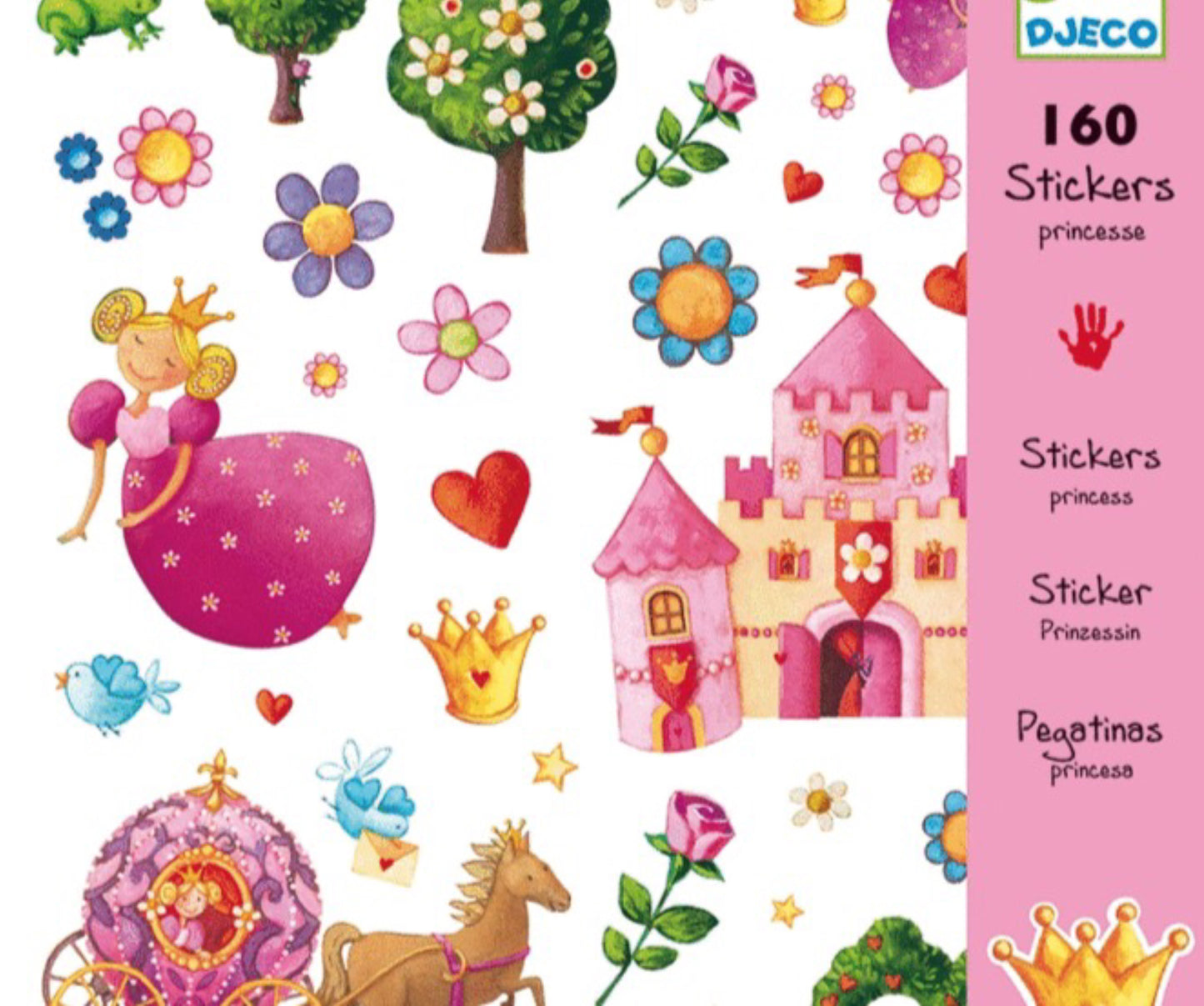 160 Stickers Princesas Djeco