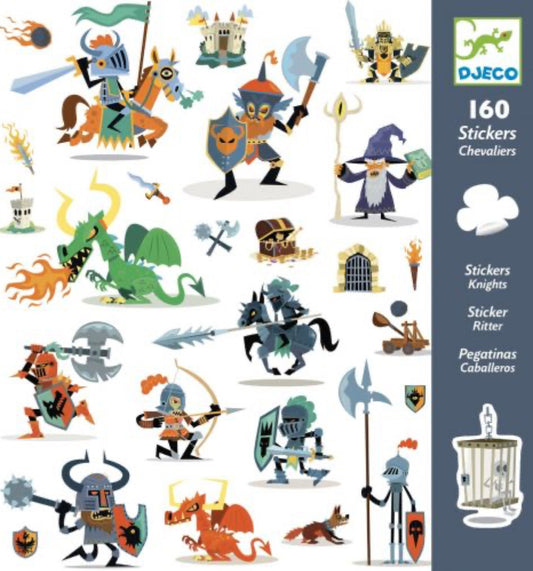 Stickers Caballeros Djeco 160 unidades