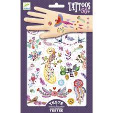 Tattoos Djeco Plumas de Color